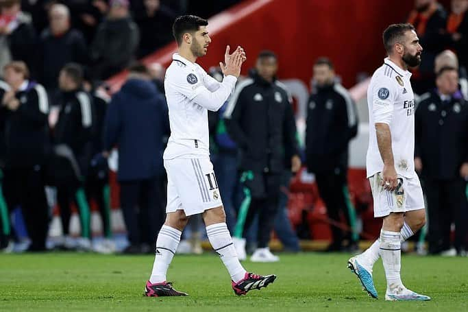 マルコ・アセンシオのインスタグラム：「Este equipo no se rinde ante nada! Gran victoria! 💫 ⚪️💪🏽 #UCL」