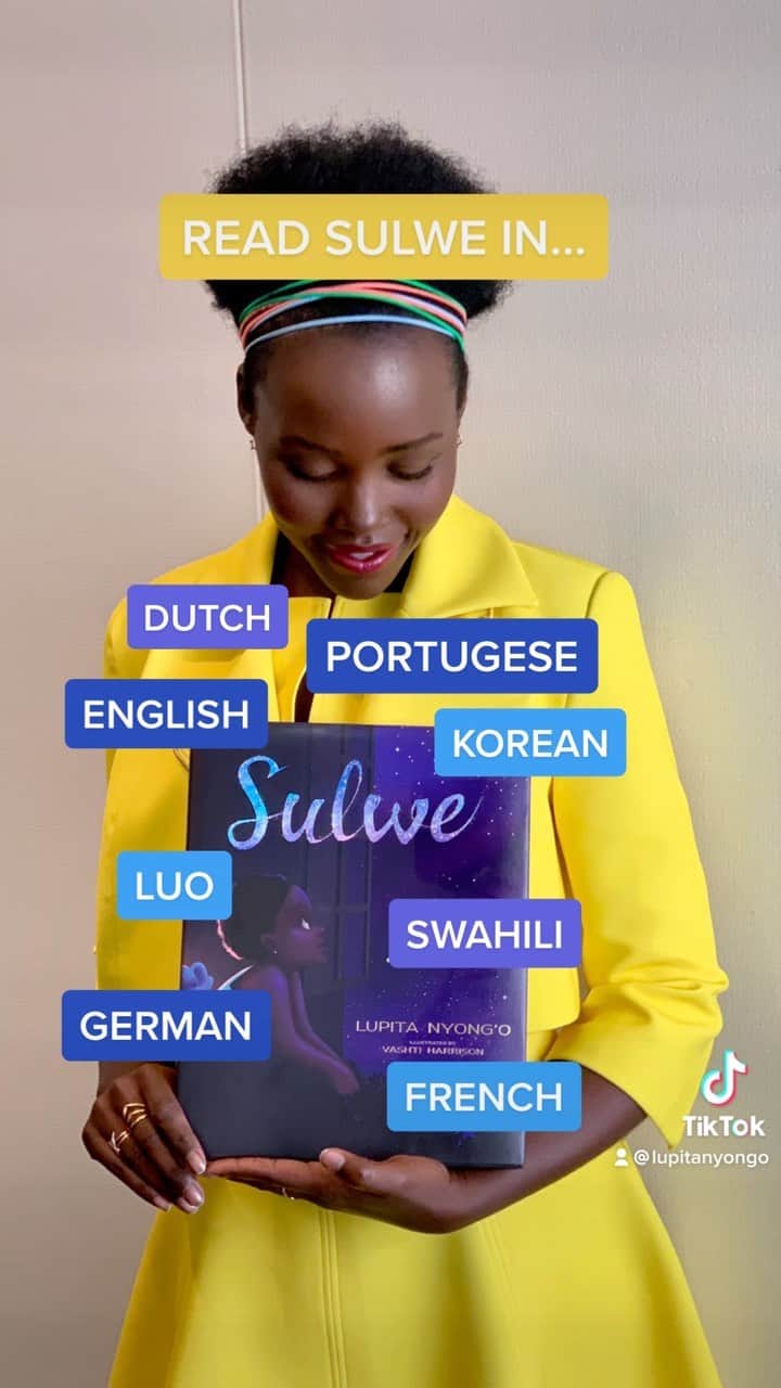 ルピタ・ニョンゴのインスタグラム：「In honor of International #MotherTongueDay, sharing what languages my book #Sulwe is available in. Fun fact - it was translated into my #mothertongue Luo by my grandfather!」