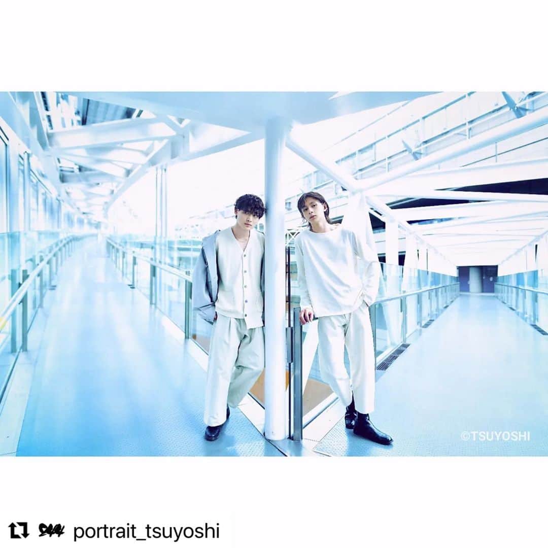 松本大志のインスタグラム：「#Repost @portrait_tsuyoshi with @use.repost ・・・ Model @taishi_ma @ritsu_ooba Photo by TSUYOSHI @portrait_tsuyoshi」