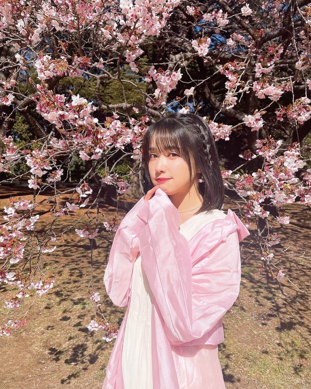 髙橋明日香のインスタグラム：「もうすぐ春…🌸  #portrait #photography  #ポートーレート #桜」