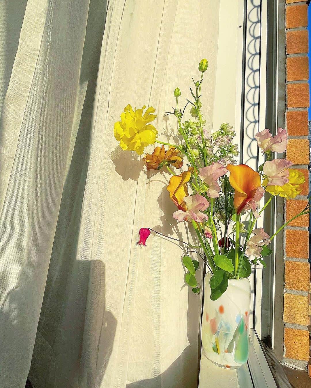 久保りさのインスタグラム：「💐  仕事もプライベートも変化がある春だけど  自分の体も心もひとつしかない  スーパーマンになりたいと思うけど  毎日できることをちょっとずつ積み重ねるしかない  周りの人を大切にする、近ければ近いほど  「1番気を使うべきは家族」  いつかテレビで見た大家族のお父さんがいっていた  当たり前で当たり前じゃないことをリマインドしてみる  大事な家訓です。  (なんとなく、話したくなって。)」