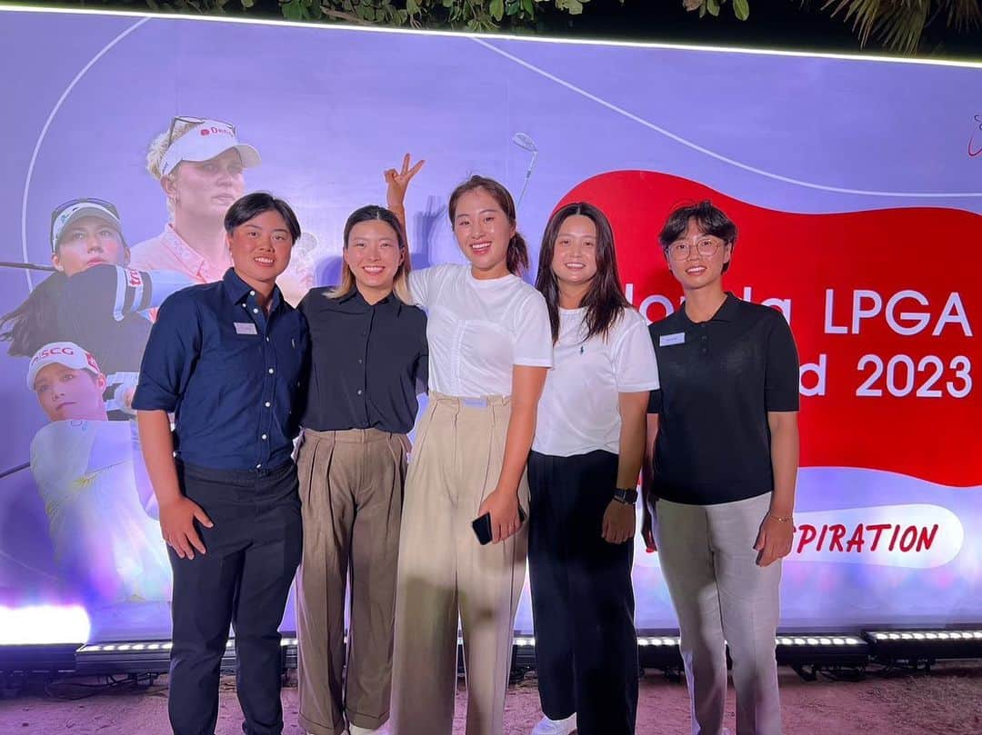 イ・ジョンウン6のインスタグラム：「with #myfavorits 😘@hondalpgathailand @lpga_tour @lpga_korea」