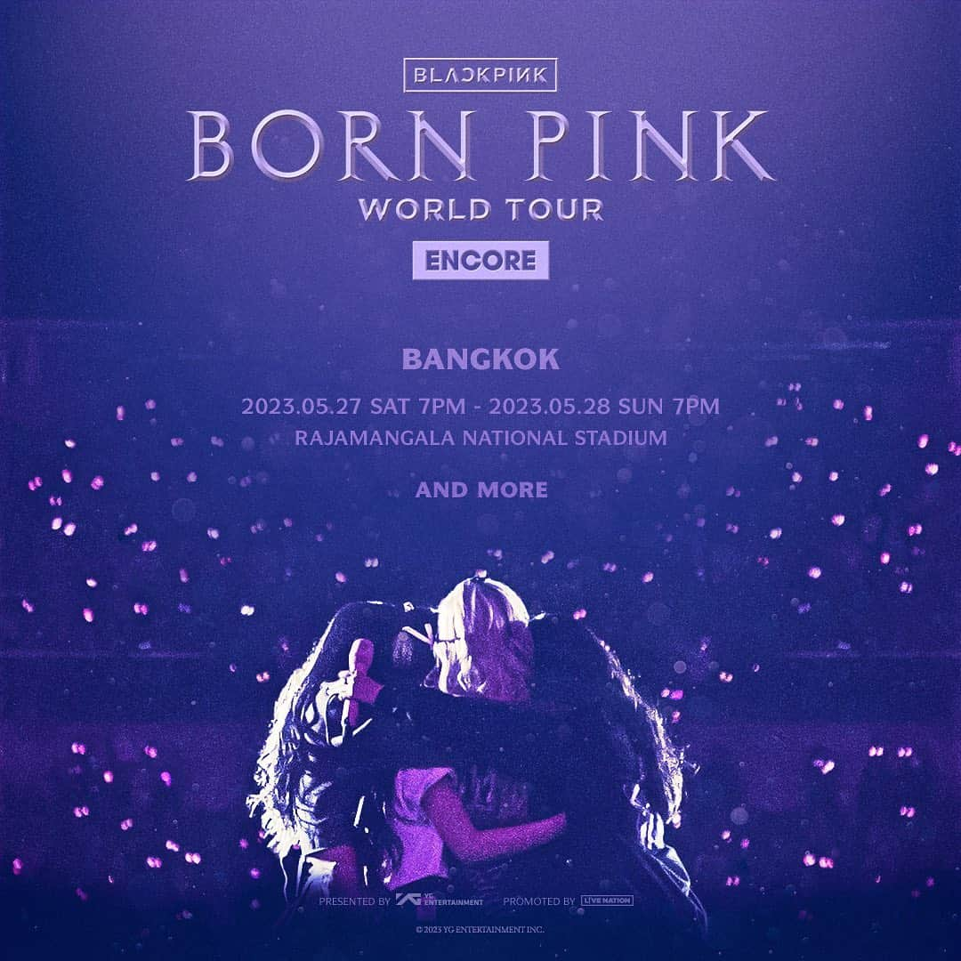 BLACKPINKさんのインスタグラム写真 - (BLACKPINKInstagram)「#BLACKPINK #블랙핑크 #BORNPINK #BLACKPINK_WORLDTOUR #BLACKPINK_BORNPINK #BANGKOK #ENCORE #POSTER #YG」2月22日 15時00分 - blackpinkofficial