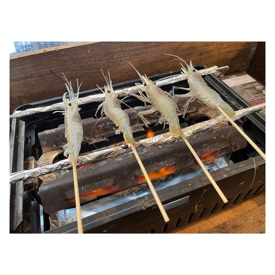 柳野玲子さんのインスタグラム写真 - (柳野玲子Instagram)「🦐エビ釣りカフェ🦐 先日は、釣ったエビをその場で串に刺して焼いて食べられるカフェへ🥰 #エビ のぴょんぴょんとした躍動感が竿から伝わり、 #一歳半 の #息子 も #笑顔 で喜んでました💓  #釣り #カフェ #釣りカフェ #釣り人」2月22日 15時42分 - yanaginoreiko