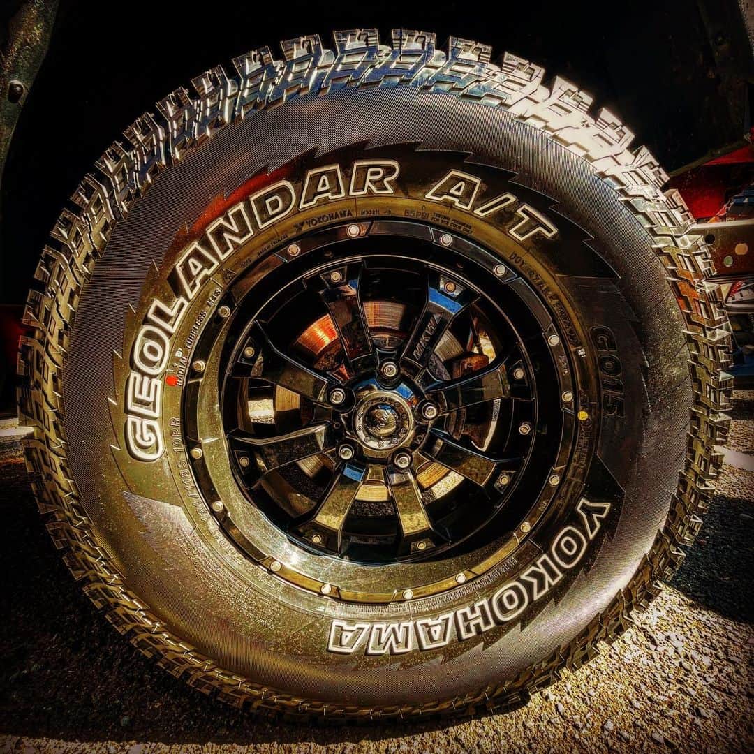 石田政博のインスタグラム：「GEOLANDAR G015 by YOKOHAMA TIRE  #geolandar #g015  #4×4#オフロード #jeep #Wrangler #jk Wrangler #ラングラー #jkラングラー #arb #カスタム」
