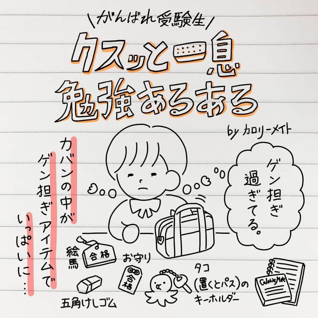 カロリーメイト@勉強垢のインスタグラム