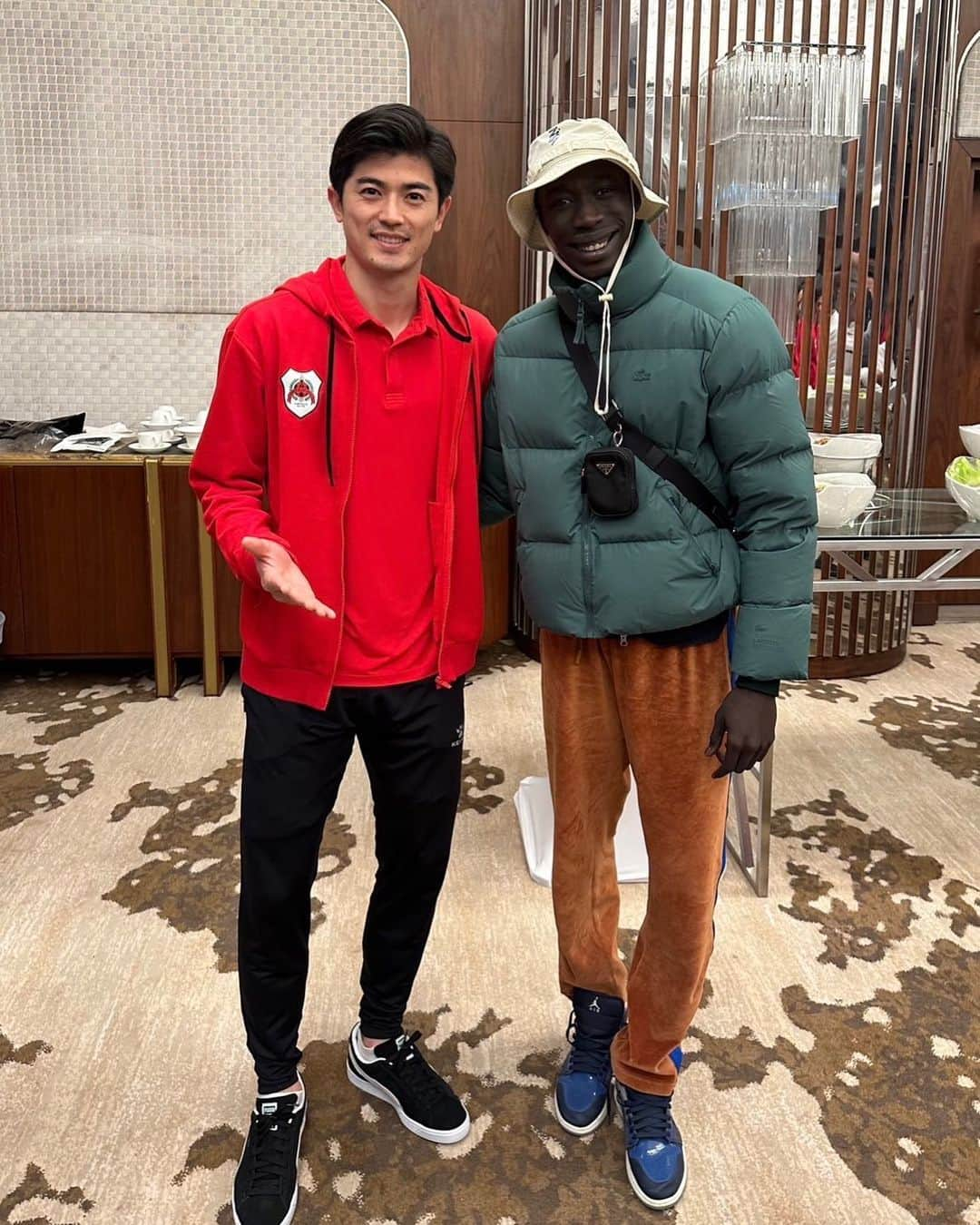 谷口彰悟のインスタグラム：「Nice to meet you @khaby00 ！ Hope to see you next in Japan!  #khabylame  #TikTokフォロワー数世界一 #alrayyansc」