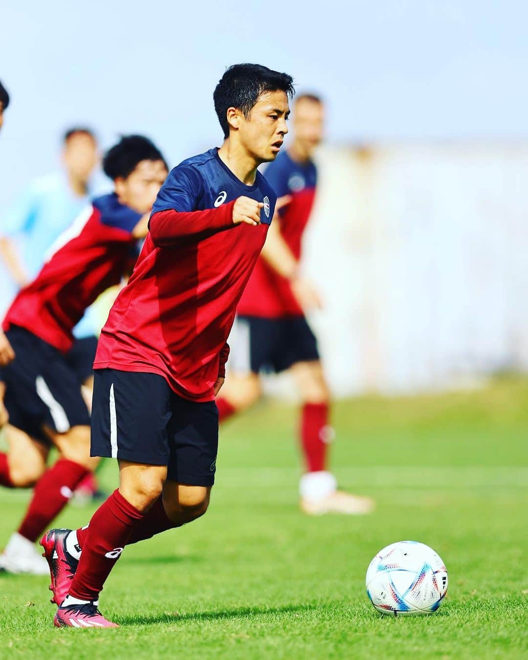 のインスタグラム：「. ~Okinawa Camp finish~  #visselkobe  #adidas  @caabase  @adidastokyo」