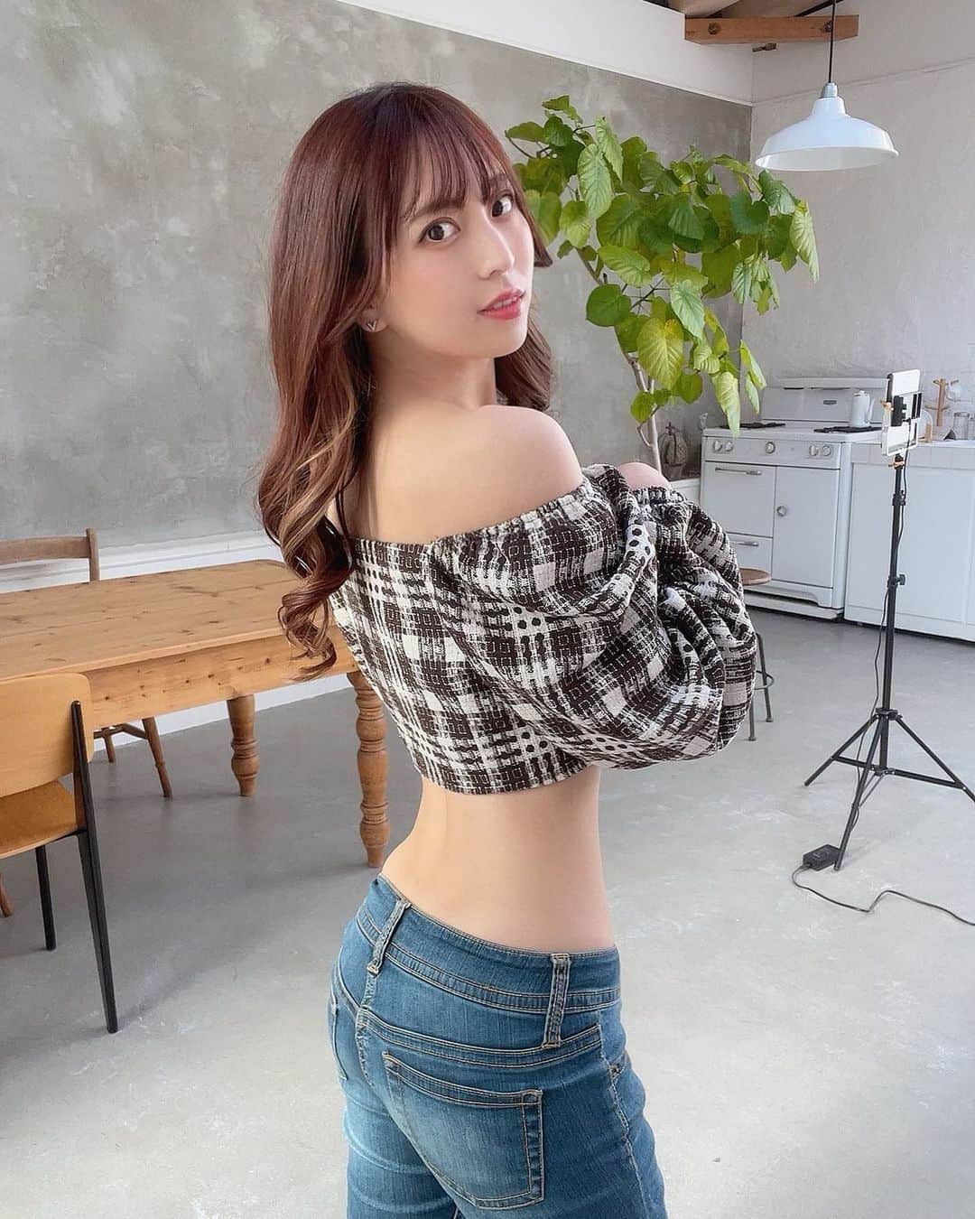 のインスタグラム：「おはよう！  #自撮り女子  #ゼロイチファミリア #ゼロイチ #japanesegirl #女孩 #소녀 #竹内星菜 #长发 #可爱 #japan #自撮り界隈 #グラビア #彼女感 #photo #女子 #followｍe #instagram #くびれ」