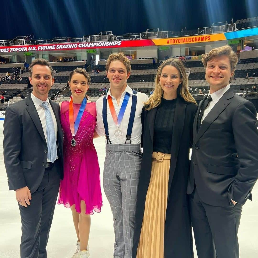 チャーリー・ホワイトのインスタグラム：「What a week. Proud of these skaters, the work they've put in, and the people that they are. First US Championships as a coach in the books. Let's goooo!」