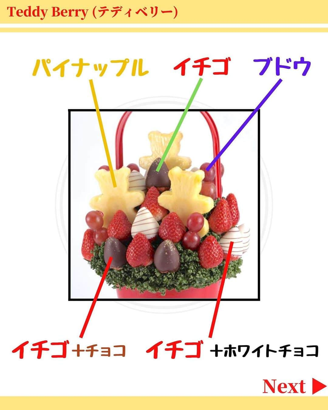 Fruit-bouquets.comさんのインスタグラム写真 - (Fruit-bouquets.comInstagram)「【大人気デザイン🧸】 Teddy berry (テディベリー)  女性やお子様に大人気のテディベアのデザイン🧸  クマの形のパイナップルが目立ちますが、イチゴもたくさんアレンジメントしています🍓  #フルーツブーケ #フルーツギフト #フルーツケーキ  #誕生日プレゼント #バレンタイン #バレンタインデー  #お取り寄せスイーツ #お取り寄せグルメ  #いちご #いちごスイーツ #いちごケーキ #いちごパフェ  #フルーツパフェ #インスタ映えスイーツ  #スイーツ好きな人と繋がりたい  #バレンタインチョコ #バレンタインスイーツ  #バレンタイン限定 #バレンタインチョコレート  #バレンタインケーキ #テディベア  .」1月30日 19時01分 - fruitbouquet.japan