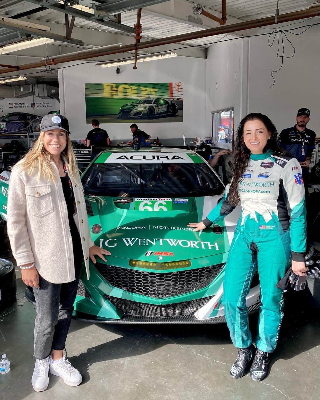 Pernilla Lindbergのインスタグラム：「What an amazing experience to see what’s involved in getting a car, team and drivers ready to race for 24 hours straight at the highest level. So impressive!  It was a real pleasure to meet the @gradientracing team and @sheenamonk_  @katherineracing. Both are avid golfers and the @lpga_tour hosted them at our opening event of the year in Orlando. I want to thank them both and congratulate them on a great performance yesterday. It was very eye opening to see what’s involved in the lead up to the biggest race of the year and get to witness it up close!」