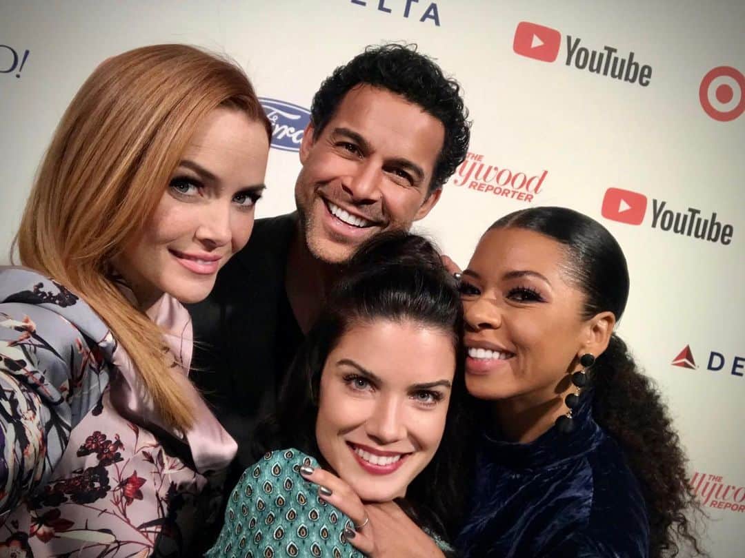 ジョン・ウエルタスのインスタグラム：「This is how I’ll remember @anniewersching - I’ve only ever known her to have a smile on her face!  Annie, your talent, your heart and your grace is what made you a wonder actress, friend, wife, mother and human!  You will be missed beyond words. Please consider donating to Annie’s GoFundMe for her beautiful kids and wonderful husband: https://gofund.me/959403a6 link in bio.」