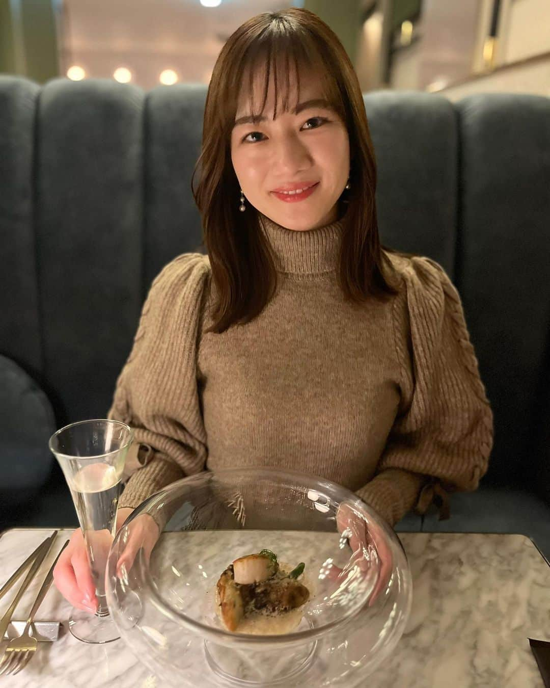 釜井美由紀のインスタグラム：「お気に入りのお店でディナーした日🍴🤎 ⁡ 今月もお疲れ様でした😌✨ ⁡ #gentledining #gentle #dinner #表参道 #表参道グルメ」