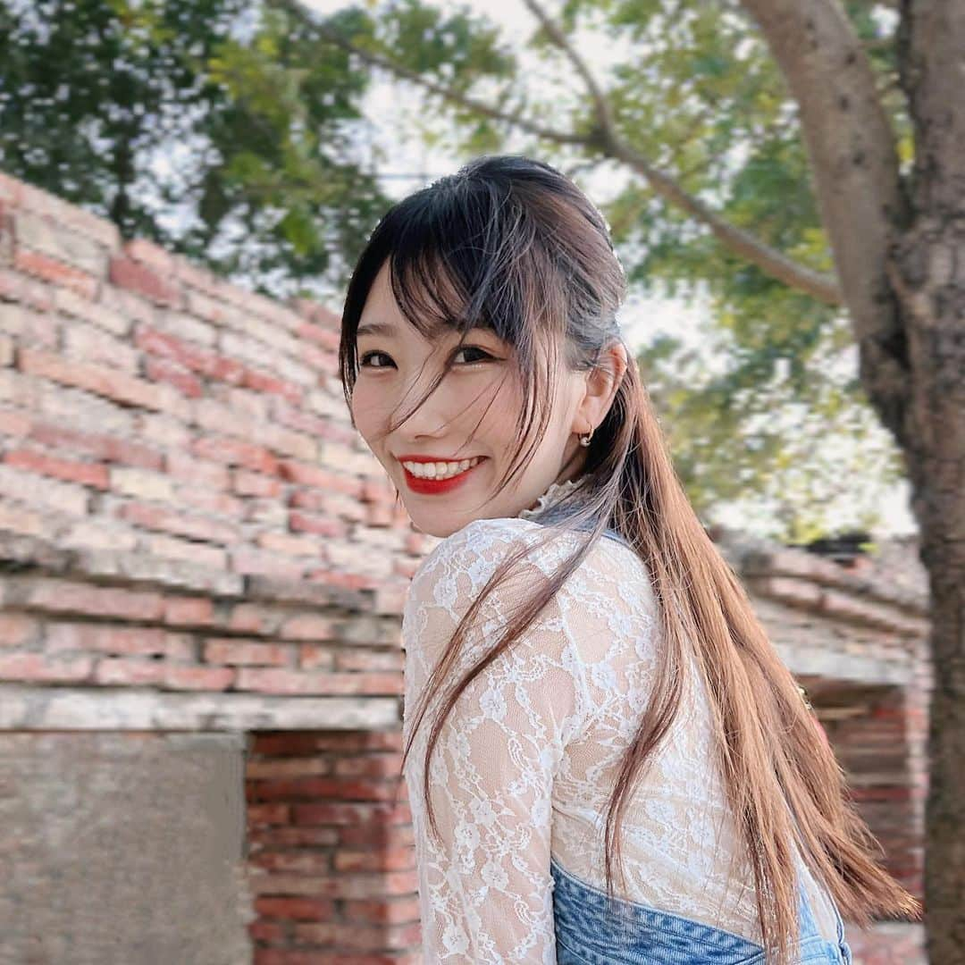 藤井麻由のインスタグラム：「不聽話的瀏海😵‍💫 . #AKB48TeamTP #TTP #🍑」