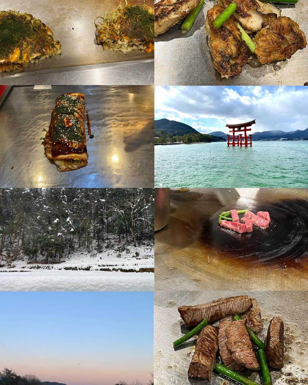 マリナさんのインスタグラム写真 - (マリナInstagram)「#広島 #宮島 🍁⛩🤍 ⁡ 食べてばっかの旅行🚘 ⁡ #揚げもみじ 好きすぎて2個食べたし お好み焼きはしごした。 #八昌 久々に行けた🤍🧠🤍 ⁡ 雪酷すぎて行きたかったとこ 行けんかったの残念やったけど いいリフレッシュできました 😚👌 ⁡   ⁡ ⁡ #旅行 #サロモ #サロンモデル #関西サロモ #プラダ #prada #chanel #マツエク #カラコン #ブルベ冬 #アレキサンダーワン #alexanderwang」1月31日 21時10分 - __aimer___