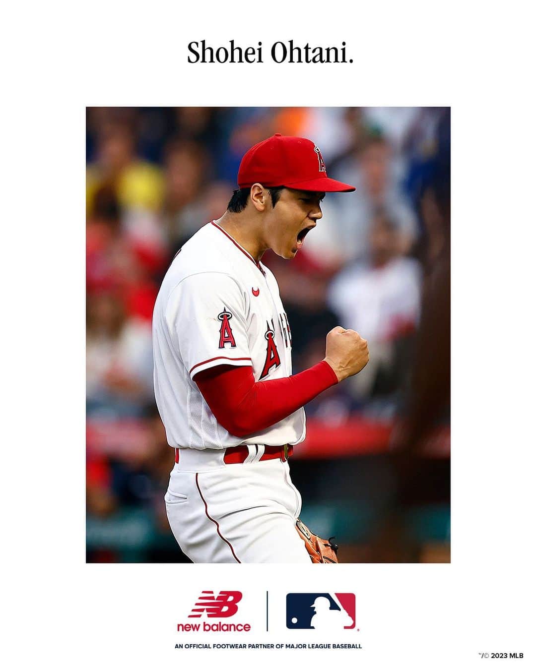大谷翔平のインスタグラム：「He's unlike anything you've ever seen. And now he wears New Balance.  Welcome to the @newbalance family, @shoheiohtani. #WeGotNow  彼は今まで見たこともないような存在。その彼がいまニューバランスを着る。 ようこそ@newbalance ファミリーへ @shoheiohtani.」