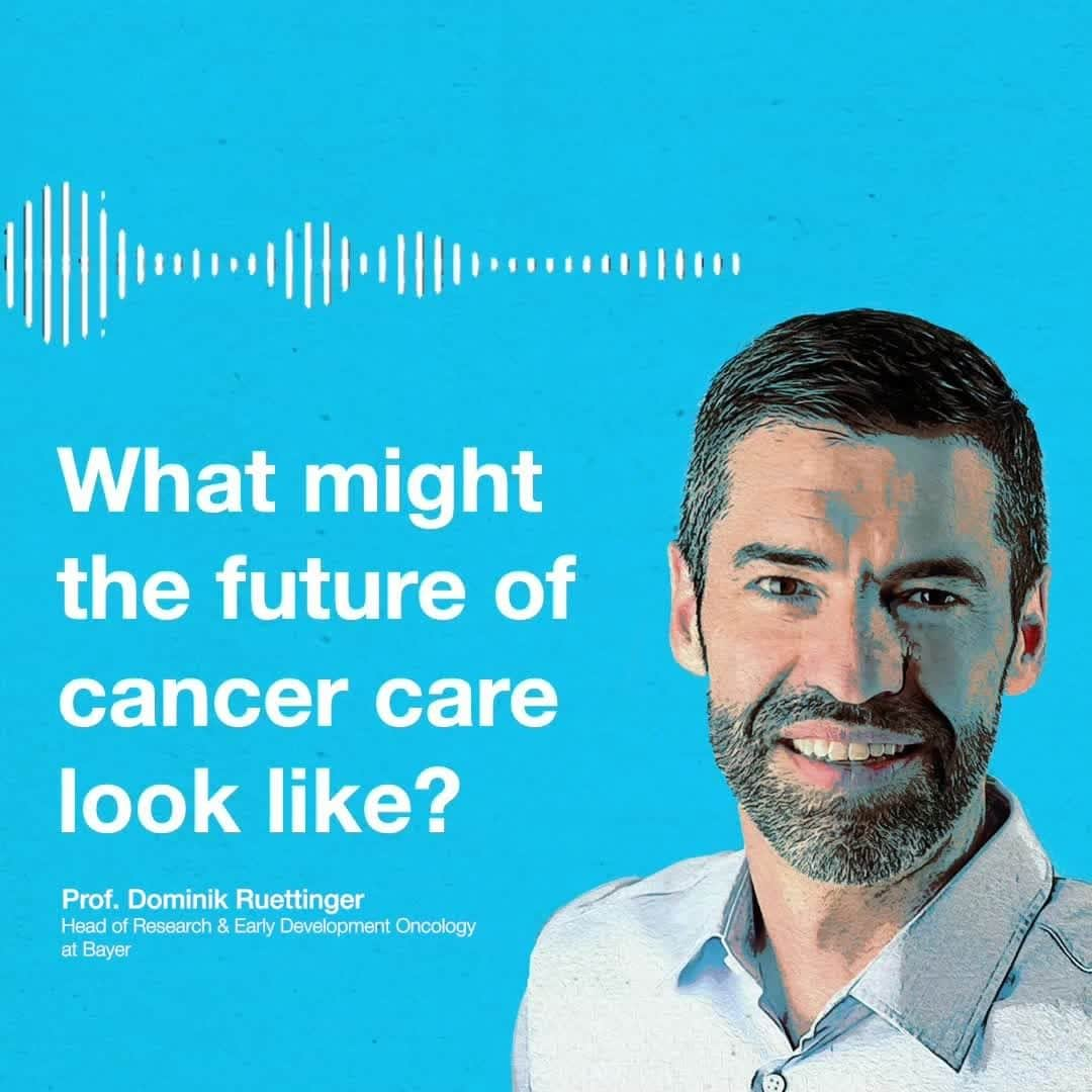 バイエルのインスタグラム：「What once seemed impossible in cancer research is now a reality thanks to several technological innovations that have led to breakthroughs in the ways we find, visualize, understand, and treat cancer.   Aleksandra Rizo, CEO of Vividion Therapeutics and Dominik Ruettinger, Head of Research and Early Development Oncology at Bayer, join us to talk about the groundbreaking advancements in cancer treatment in the latest episode of our Headlines of the Future podcast. Click the link in our bio to learn more.」