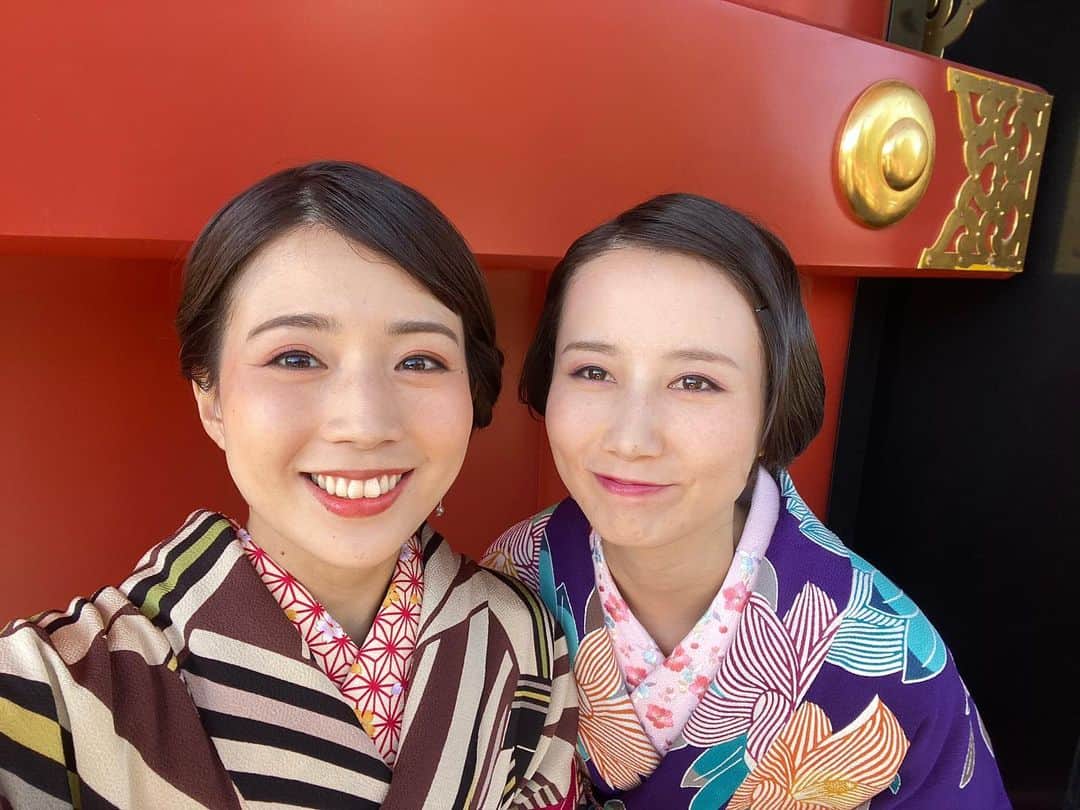 のインスタグラム：「* *  待ち受け配信のお知らせです。  田中アナ佐藤アナと 浅草で撮影を。  テーマは【大正ロマン】🥸  大正の流行りの髪型 大正の流行りのメイク 大正の流行りの服装 で、いざ令和の浅草へ。  ↓URLより配信されています。 https://www.tv-asahi.co.jp/sphone/app/announcer/taisho_roman/?fbclid=PAAaY-sBIMMlr2kw3LAHKT6L7PEX0DqNFkmKkKXPFwHYIdmdtPjuHjrHXGqbw  ご興味ある方は覗いてみてください👀」