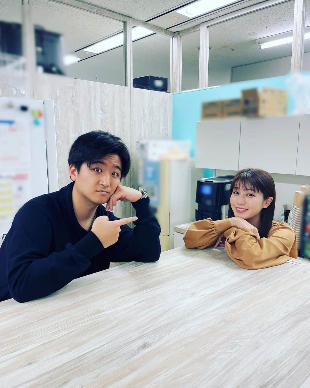 藤井弘輝(ふじいこうき) さんのインスタグラム写真 - (藤井弘輝(ふじいこうき) Instagram)「同期。 #れーみ @reimi_tsutsumi1123  #なんか良い写真じゃない？ #番組終わりに1枚  #撮影者は堀池 @ryosuke_horiike  #さんきゅ」2月1日 10時36分 - fujii_koki_cx