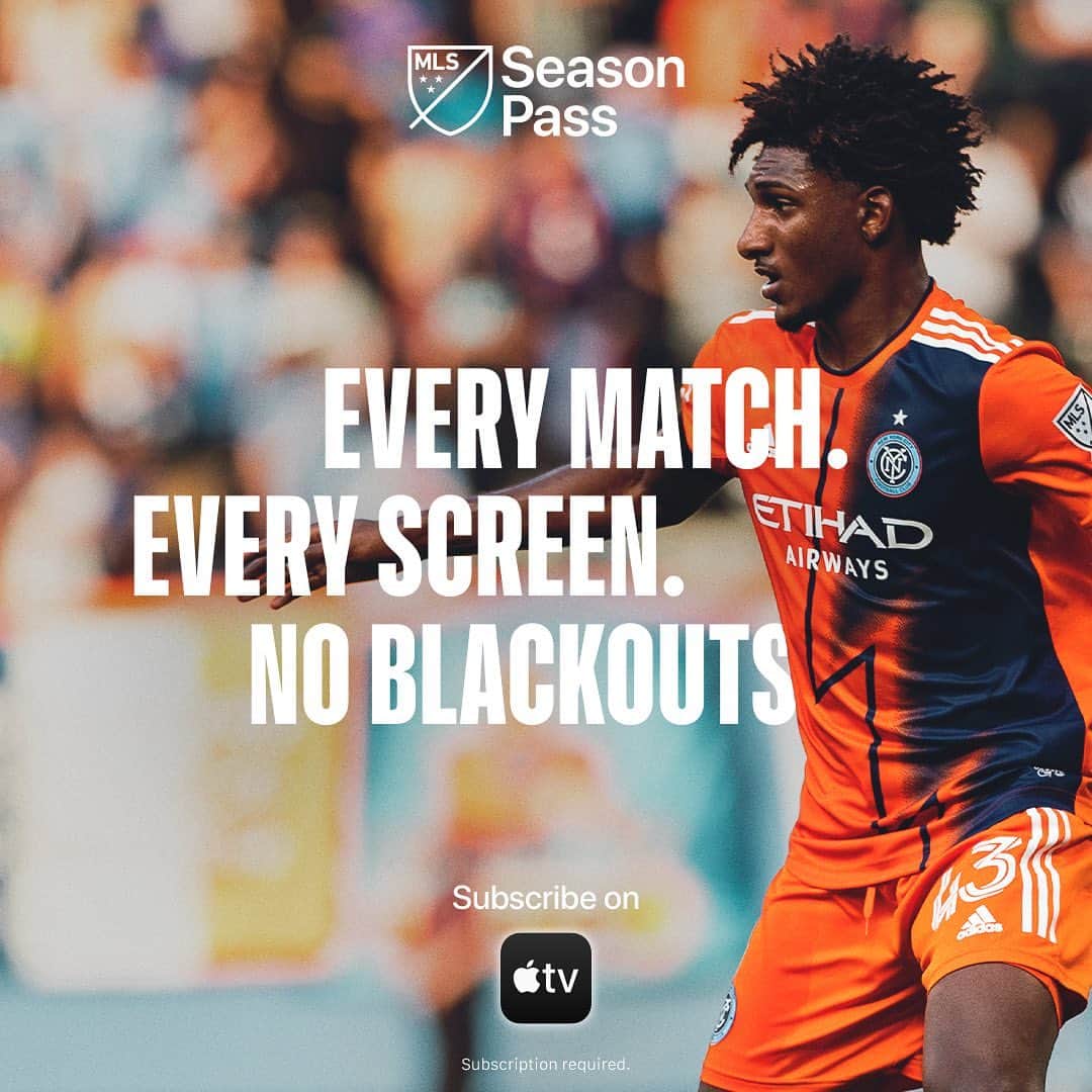 ニューヨーク・シティFCさんのインスタグラム写真 - (ニューヨーク・シティFCInstagram)「Every Match. Every Screen. #MLSSeasonPass is the new home for #NYCFC on the @appletv app.」2月1日 23時00分 - nycfc