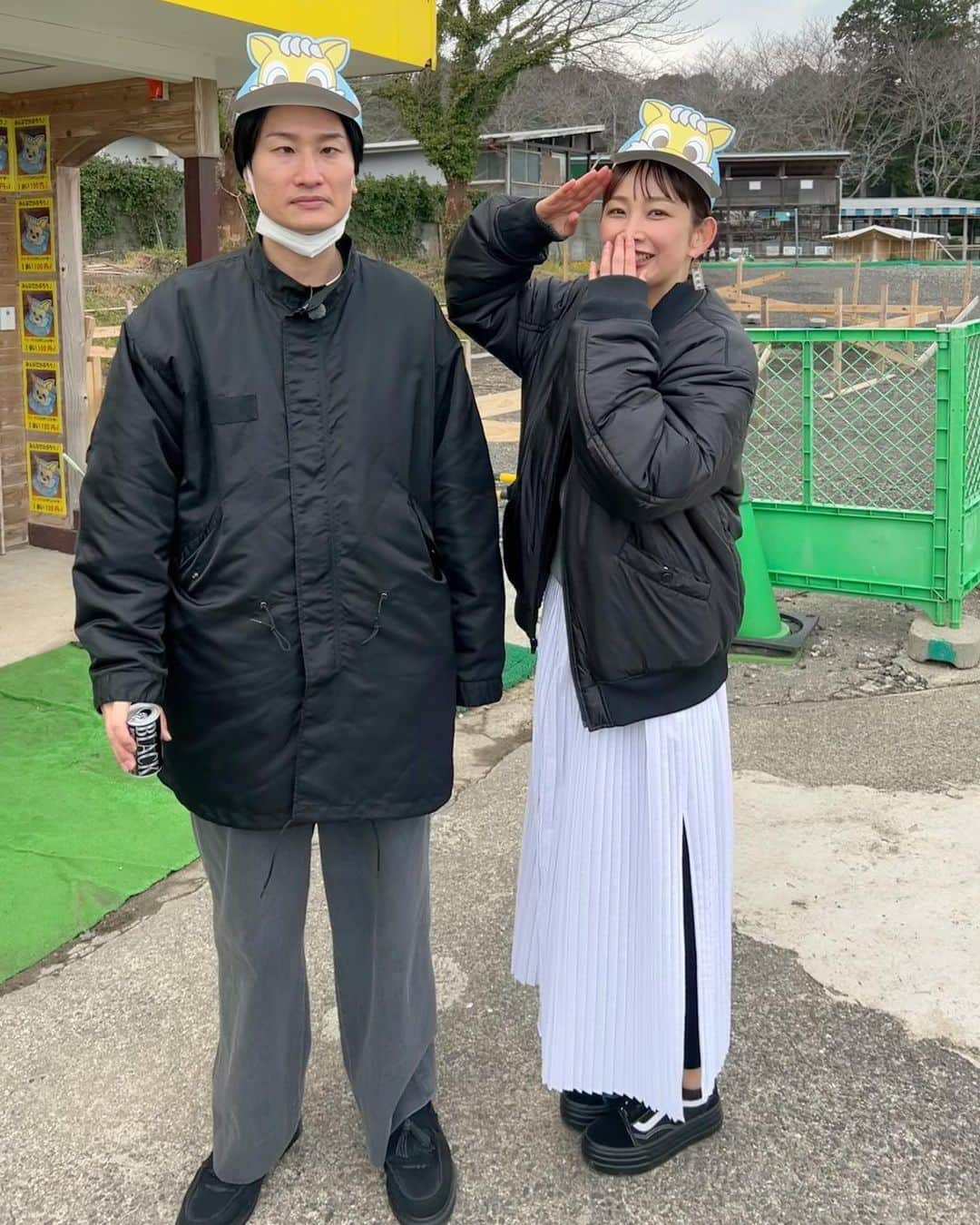 のインスタグラム：「このあと19時からの RKBまじもん！では 相席スタートの山添さんと、西九州新幹線開通で新しくなった武雄温泉駅周辺を巡って来たよ🌳  美味しいとこも 最高なお宿も メルヘンな山添さんも🙄 お家に居る方は是非みてくださーい🐿 #どの写真も寄り目しかない」
