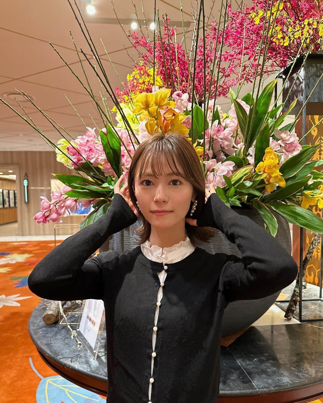 山下愛実（まなみるく）のインスタグラム：「💐 . . . #リーガロイヤルホテル大阪#大阪 #なかのしま#和食」