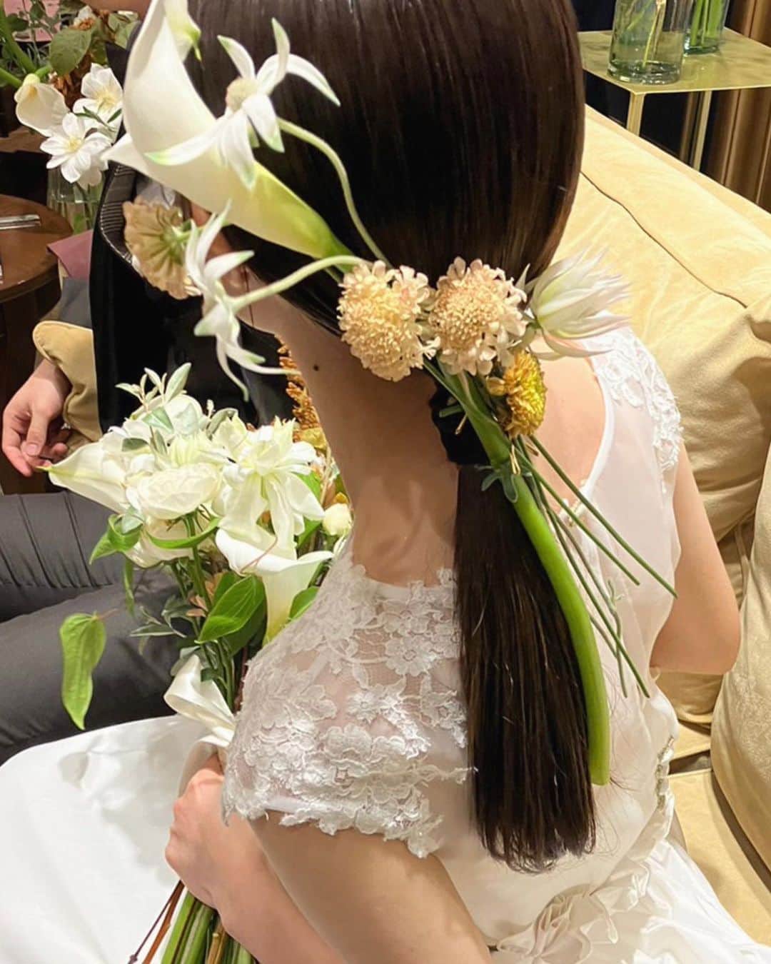 河野麻里さんのインスタグラム写真 - (河野麻里Instagram)「・ ・ wedding hair  #wedding #浜松市」2月1日 19時44分 - brillantmari