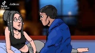 houqiniのインスタグラム：「You know she experienced when she took them glasses off」