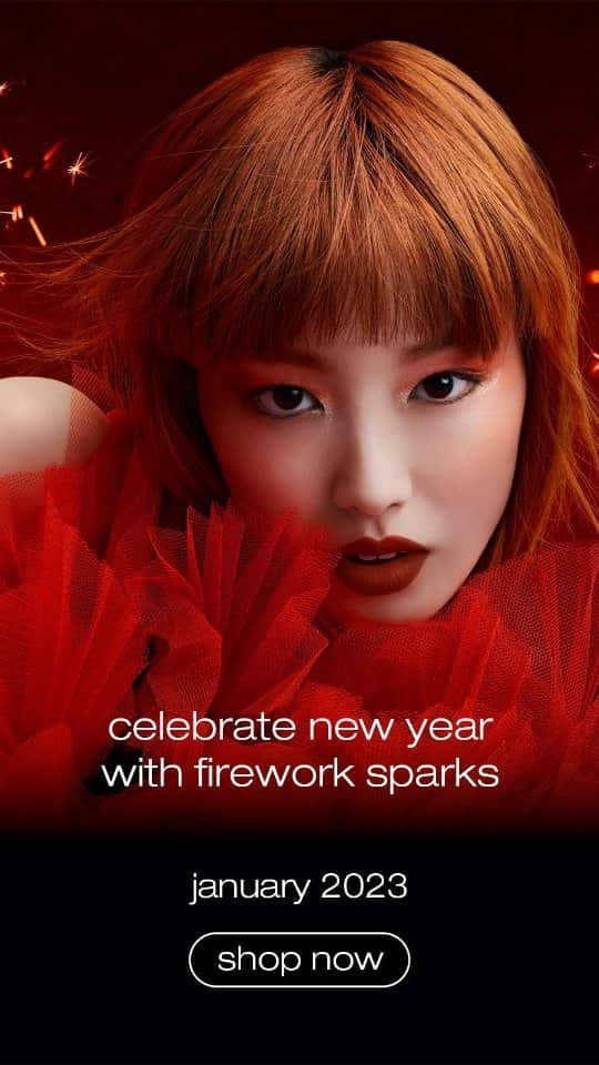 フェルナンダ・リーのインスタグラム：「@shuuemura rouge unlimited firework sparks」