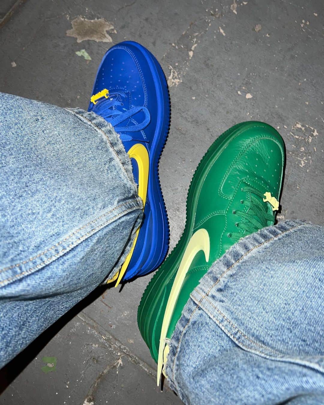やまとのインスタグラム：「💙×💚  @ambush_official × @nike  #sneakers #y_kicks」