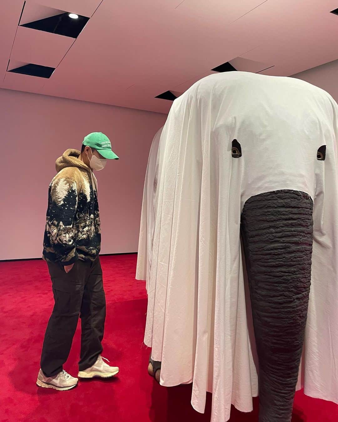 イ・スンギのインスタグラム：「Museum Visitor🐘」