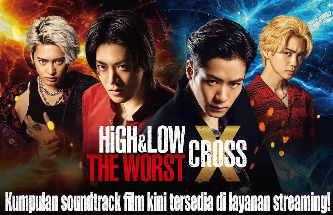 HiGH & LOWさんのインスタグラム写真 - (HiGH & LOWInstagram)「Soundtrack Film  HiGH&LOW THE WORST X  kini tersedia di layanan streaming  Dengarkan lagunya dan tonton juga filmnya di bioskop terdekat kamu!  Klik disini untuk streaming lagu 🎧 https://ldh.lnk.to/HLWAL_DLSTR  #ikuzotemera  #HiGH_LOW  #YUTA #NCT127  #KAZUMA #HOKUTO  #THERAMPAGE  #FANTASTICS  #RYOKI #BEFIRST  #BALLISTIKBOYZ #PSYCHICFEVER  #MA55IVE  #DEEPSQUAD」2月2日 14時35分 - high_low_official