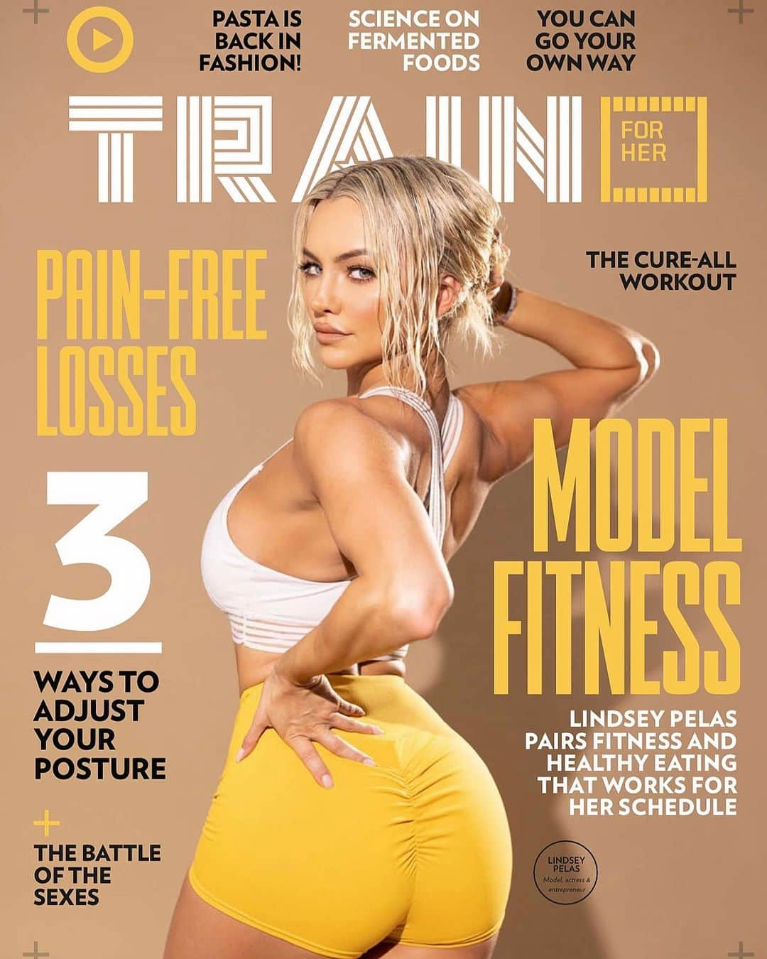 リンジー・ペラスのインスタグラム：「MY COVER with @trainforher 😍💪  I loved shooting this so much! I spent the last year dedicated to personal growth and the results are so special.   I will never be afraid of hard work 😉   Thank you to my one and only trainer and friend @mackfit & thank you @martindepict for shooting this 💕 #TrainForHer #fitness #cover」