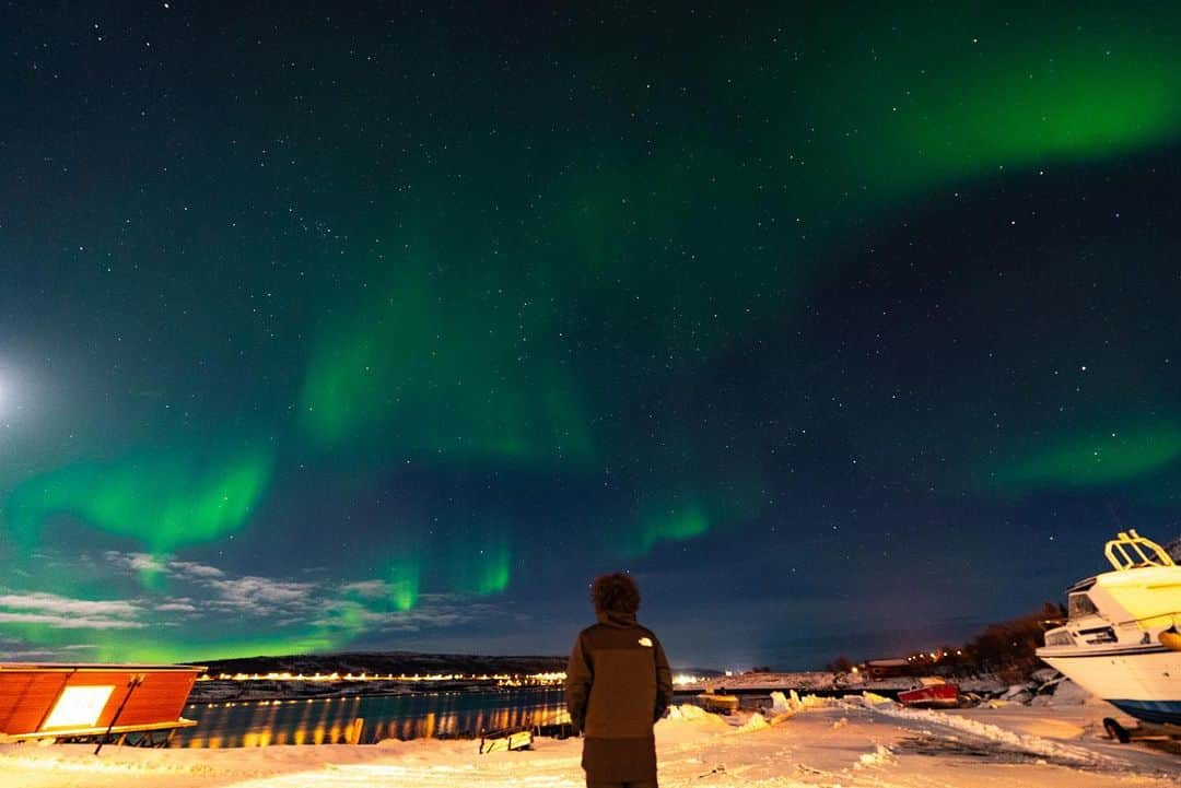 茂木夫婦のインスタグラム：「#northanlights #aurora #norway #tromso #a7s3」