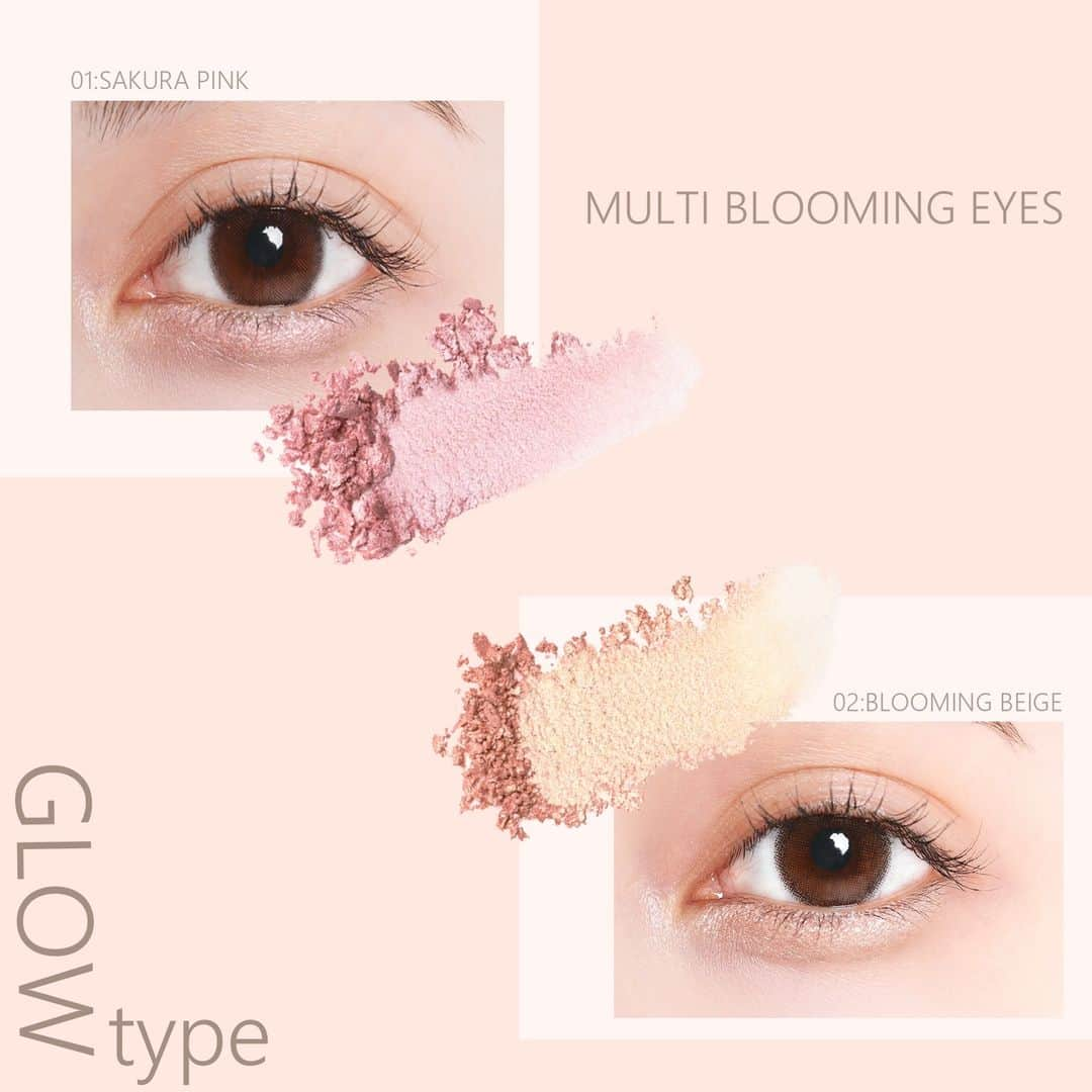 K-paletteのインスタグラム：「”Multi Blooming Eyes" 2023.2.13(mon.)新発売‼ 新発売を記念して抽選で2色セット各色25名様、合計50名様にプレゼント‼ 「ツヤめき2色セット」と「キラめき2色セット」の輝きで選べる2種類‼ キャンペーン詳細は、 https://cuore-beauty.co.jp/special/present/ をチェックしてね‼  ”目元華やぐ　ツヤめき　キラめき" 涙袋やふたえライン、マルチに使えるパウダー＆リキッド  -GLOW type- 高配合の微細パールがツヤめきをプラス  01サクラピンク 桜のようにピュアな印象を宿す可憐なピンク。 02ブルーミングベージュ 太陽の光を浴びたようなツヤやかな発光感。 ウォームトーンのベージュ。  ▼K-Palette�　Multi Blooming Eyes 【色味】サクラピンク・ブルーミングベージュ・ピンキッシュペタル・マリーゴールド�【価格】1,430円（税込）�【発売日】2023年2月13日（月）�全国バラエティストア・ドラッグストアにて限定発売�※購入可能日は各店舗により異なります。  #kpalette#Kパレット#1daytattoo#マルチブルーミングアイズ#涙袋パウダー#ふたえライン #サクラピンク#ブルーミングベージュ#ピンキッシュペタル#マリーゴールド#春メイク #アイメイク#プチプラコスメ#コスメ紹介#コスメ好きさんと繋がりたい #cosme#cosmetics#multibloomingeyes#NEW」