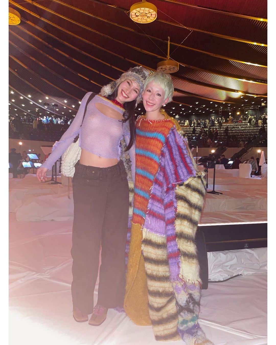 木村カエラのインスタグラム：「久しぶりに会えて嬉しかったね。 キコキコキコキコ❤️ @i_am_kiko   #marni @marni」