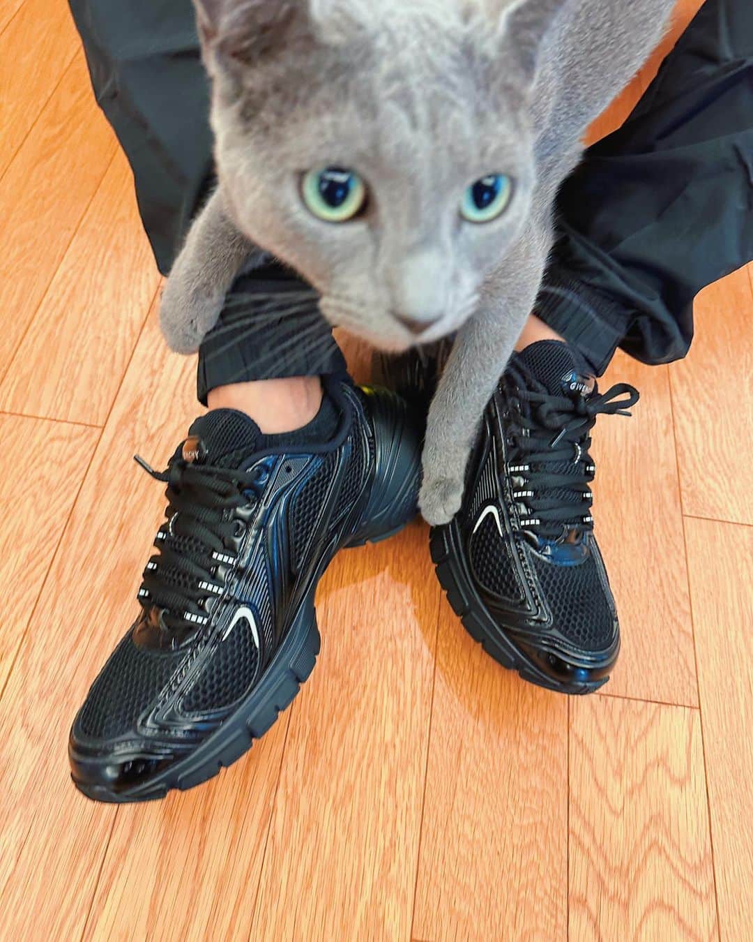 広海・深海さんのインスタグラム写真 - (広海・深海Instagram)「New shoes 😋  足が長く見える😂😂😂 新しい靴履いてどこ行こうかね😋  今日から、六本木ヒルズでジバンシィの新作スニーカーTK-MX を集めたポップアップストアがオープンするそうですよん❤️  #givenchytkmx #givenchy  #champion #rickowens #essentials」2月3日 14時07分 - twins_tokyo