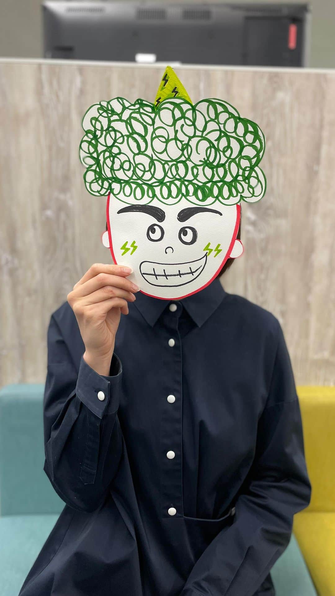 フジテレビアナウンサーのインスタグラム：「👹 今年もこの季節が…👹 今年の鬼は誰でしょう…？？  #節分 #鬼は外 #福は内 #自作鬼 #フジテレビアナウンサー」