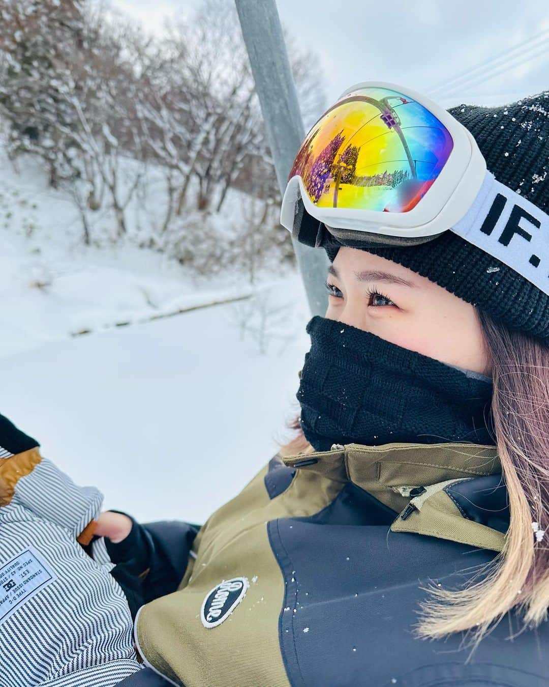 いちえ（夜のひと笑い）のインスタグラム：「スノボー🏂また早く行きたい🥹💓」