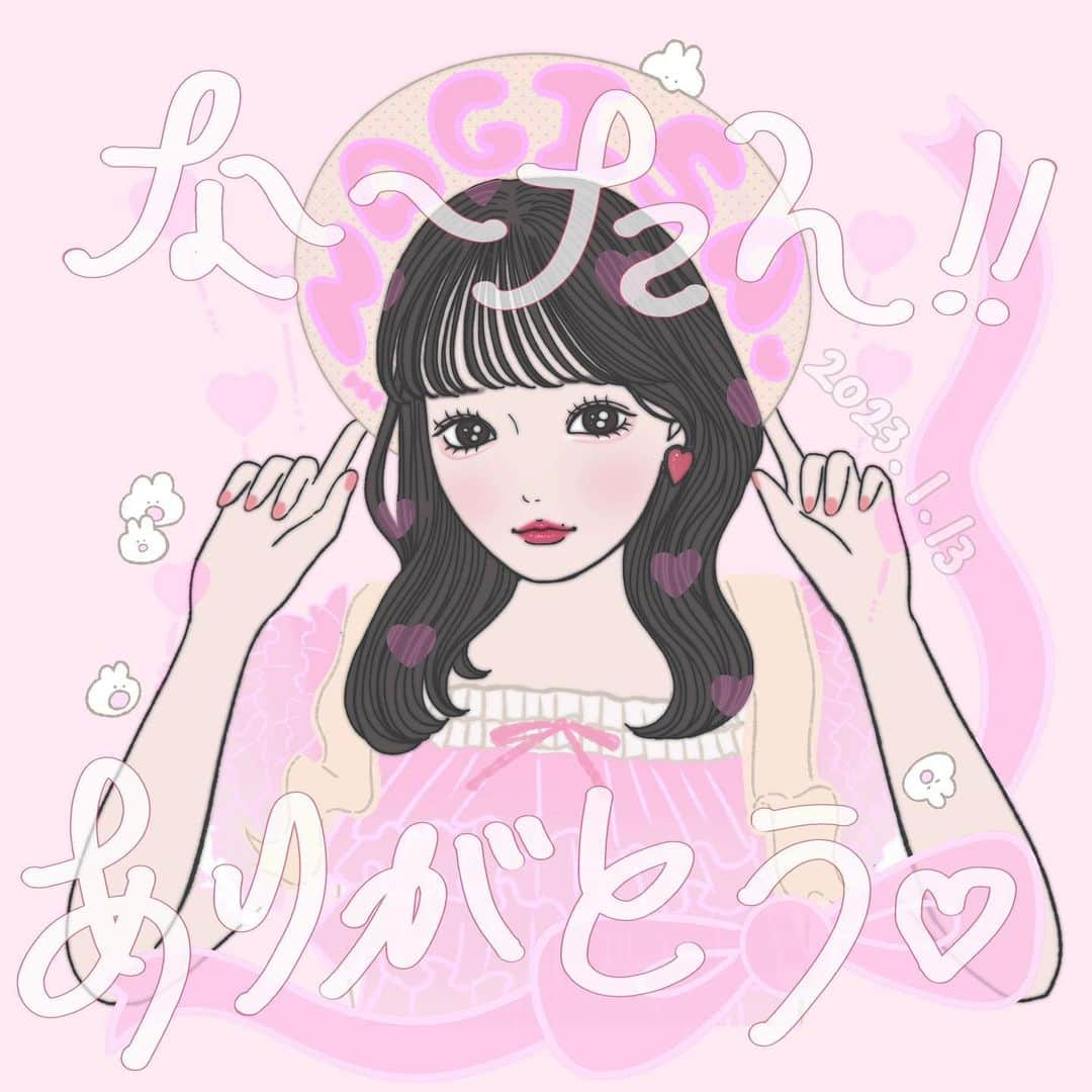 乃の木そよのインスタグラム：「なーたん✊🏻💗ホントに素敵だったな🥹これからも活躍が楽しみ😻   #ファンアート #齊藤なぎさ #齊藤なぎさ卒業コンサート  #なーたん」