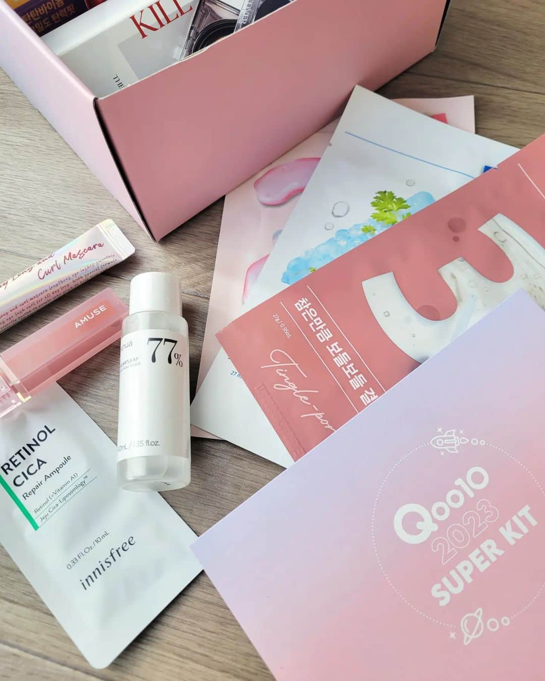 山崎萌香のインスタグラム：「.⁡ ⁡Qoo10 SuperKit🧚‍♀️ @qoo10.official  Qoo10韓国ベストアワードに輝くブランドアイテムが入ってます︎☺︎︎︎☺︎︎  2/1〜2/7までQoo10supersale開催中だよ🫶🏿 ぜひチェックしてみてください～︎❤︎‪︎  ・VT Cosmetics ・numbuzin ・Anua ・medicube ・innisfree ・AMUSE ・TIRTIR ・Milk Touch ・CLIO ・Olive Young  #qoo10  #qoo10superkit #pr」