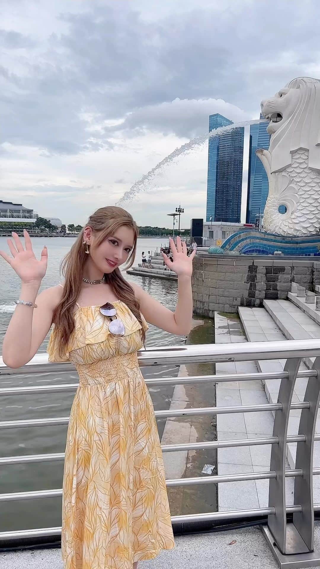 のインスタグラム：「マーライオン🦁✨ #シンガポール #マーライオン」