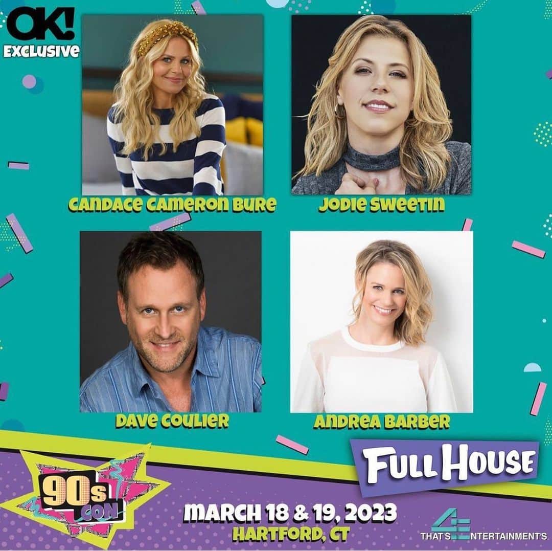 アンドリア・バーバーのインスタグラム：「Hola, fannerinos! It’s gonna be a full house at 90s Con! 💃🏻😜🐺🏡 Can’t wait to meet everyone in Hartford, CT on March 18 & 19. @thats4ent has all the deets! #90sCon」