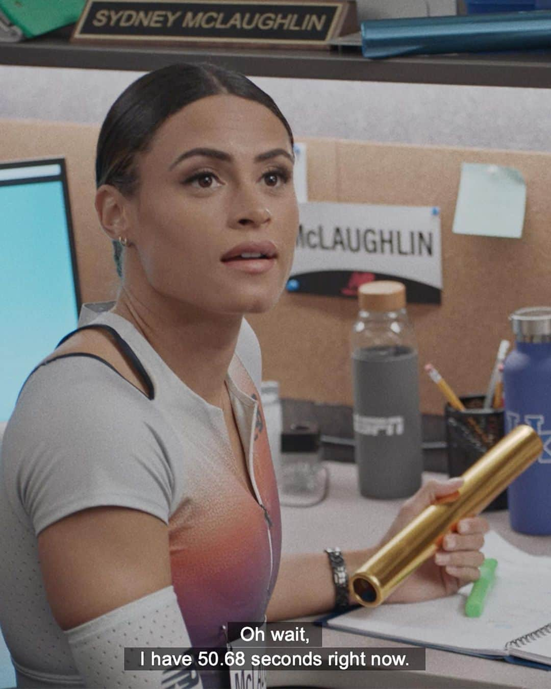 シドニー・マクローリンのインスタグラム：「Another golden performance by Sydney McLaughlin in the new ‘This Is SportsCenter’ commercial🥇」