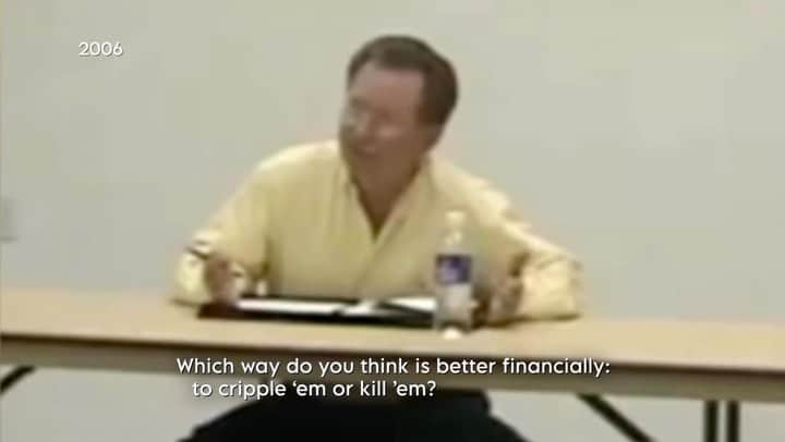 コリン・キャパニックのインスタグラム：「In Kern County and Bakersfield they teach the police it’s “cheaper to kill than wound a suspect.” Listen to the Sheriff for yourself. Find out what else happens in Killing County. Now available on Hulu.   (Video of Sheriff Youngblood)」