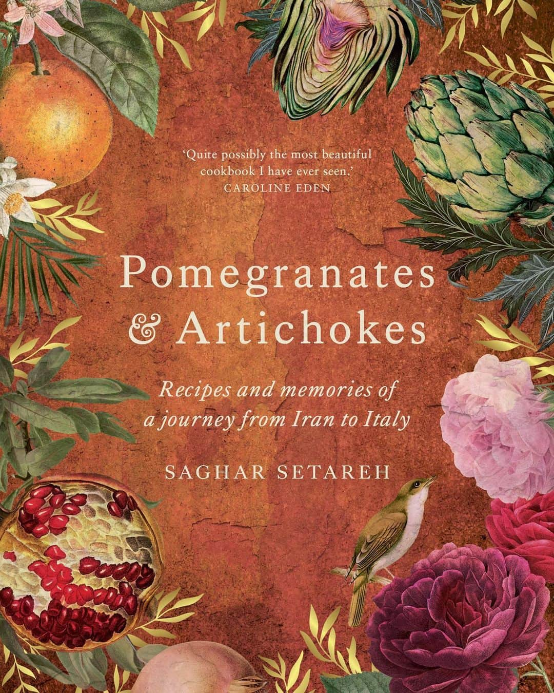 Saghar Setarehのインスタグラム：「I am extremely excited, nervous, happy and proud to FINALLY present you my first cookbook; Pomegranates & Artichokes: Recipes and memories of a journey from Iran to Italy. It will be published on May 4th and it’s now available for pre-order via the link in my bio.   There are SO MANY things I have to say about this book, about its genesis in January 2017, about how I turned down no less than 3 publishing offers on books that I did not want to write, because I knew I wanted to write specifically THIS book, and about its arduous road to publication. But these are stories for another time.  Pomegranates & Artichokes is not a cookbook about an “exotice Persia”, from the point of view of a nostalgic exile. Nor is it a cookbook about the dolce vita in Italy. It’s a journey, that starts in Iran, then travels west through the Levant and the Eastern Mediterranean, finally arriving in Italy. It’s a quest for things that link the people of these lands, rather than separate them. Recipes, ingredients, techniques, stories. You'll be amazed at the amount of similarities between these apparently distant cultures and their cuisine.   Over and over again the question of borders and freedom of movement is raised throughout the book, for in fact, more than anything Pomegranates & Artichokes is about migrations.  Consequently, it’s also a book about identity.   It is divided into three chapters: Iran, In Between, and Italy. Each starts with an essay and its own pantry section. The recipes are accompanied by historical facts, personal anecdotes and insights.  To get in the mood of Pomegranates & Artichokes, I have also curated a playlist that follows the same pattern: Iran, In Between and Italy that you find in the link in bio  Lastly, if you want to support me and my work, please pre-order the book. It’s a huge deal in this market, especially for first-time authors like me.   Best team ever:  Recipe testing assistant/angel: @grassnbones  Home economist @alice.adamscarosi with help from @bettirosso  Photography and styling assistant: @valentinahortus  Location @madonnellagricola  And everyone at @murdochbooks_uk   #PomegranatesAndArtichokes #LabNoonCookbook」