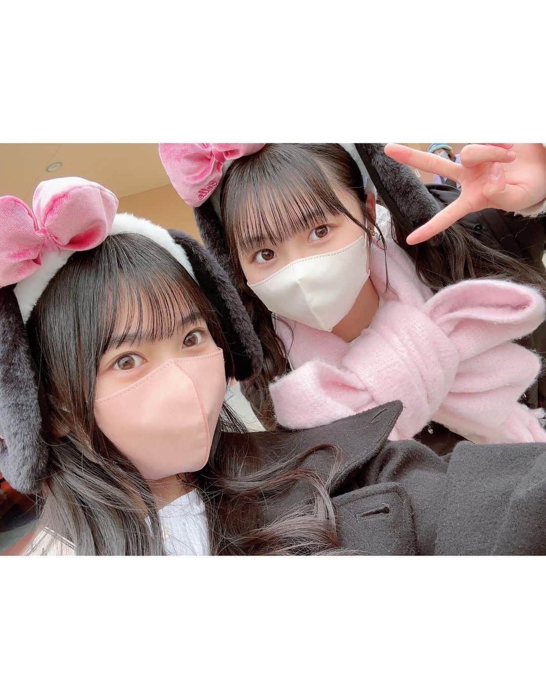 杉山歩南さんのインスタグラム写真 - (杉山歩南Instagram)「🎀🤍🎶❔      ももちゃんとユニバ行ってきた〜♡ しあわせ( ´˘` )      #ユニバ」2月4日 13時50分 - anan_____0722