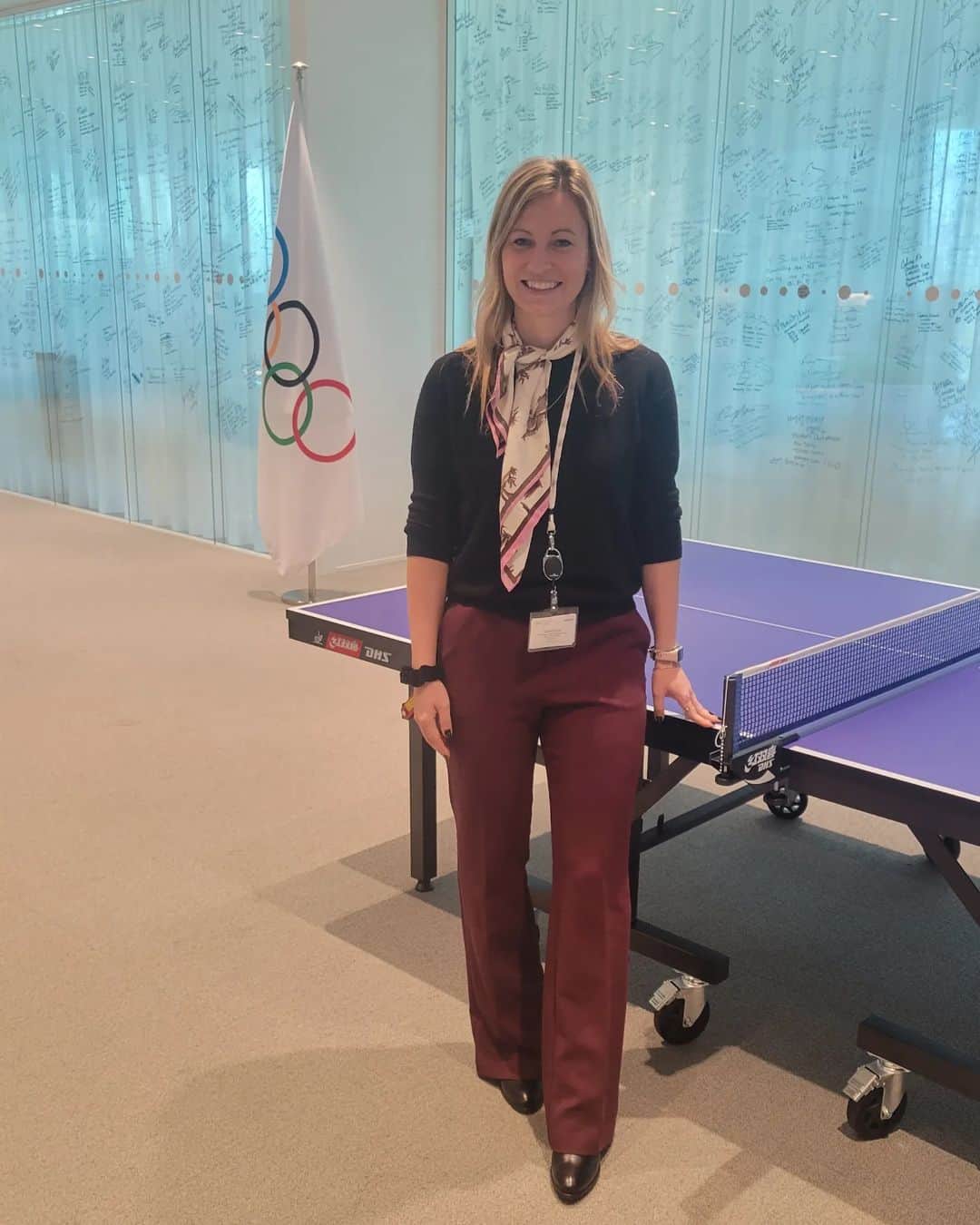 ガリア・ドボラクのインスタグラム：「Fantastic experience in Lausanne 🥹🙌 @ittfworld @athlete365」