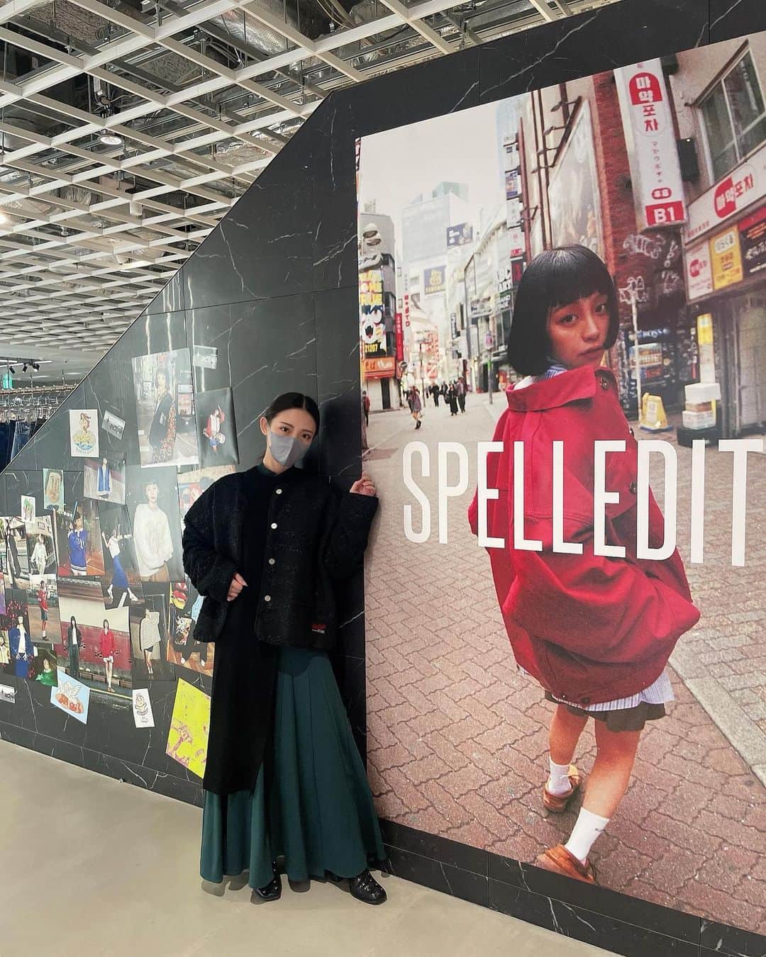飯田りほのインスタグラム：「韓国発のブランド🫶 BLACKPINKがプライベートでも着るブランドでとっても可愛い服😌  @spelledit.tokyo」